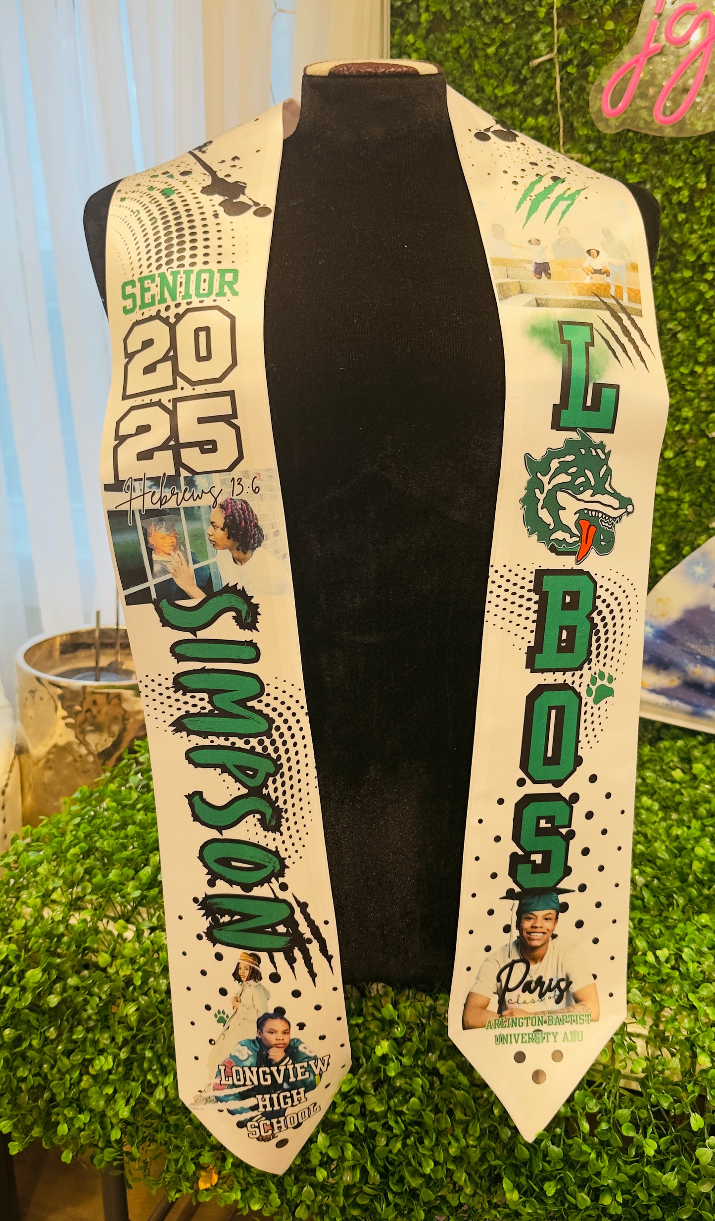 Customized (your choice)Adult Stole