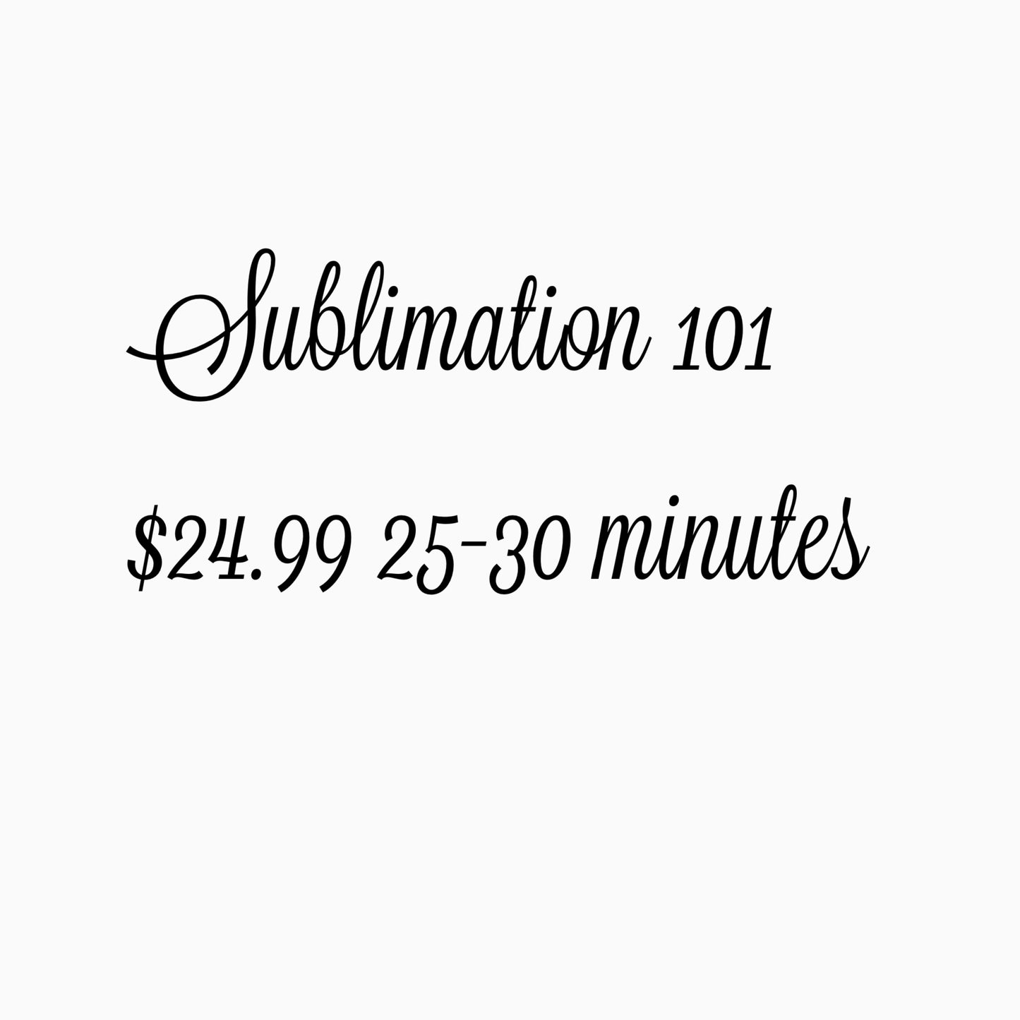 Online Beginners Sublimation