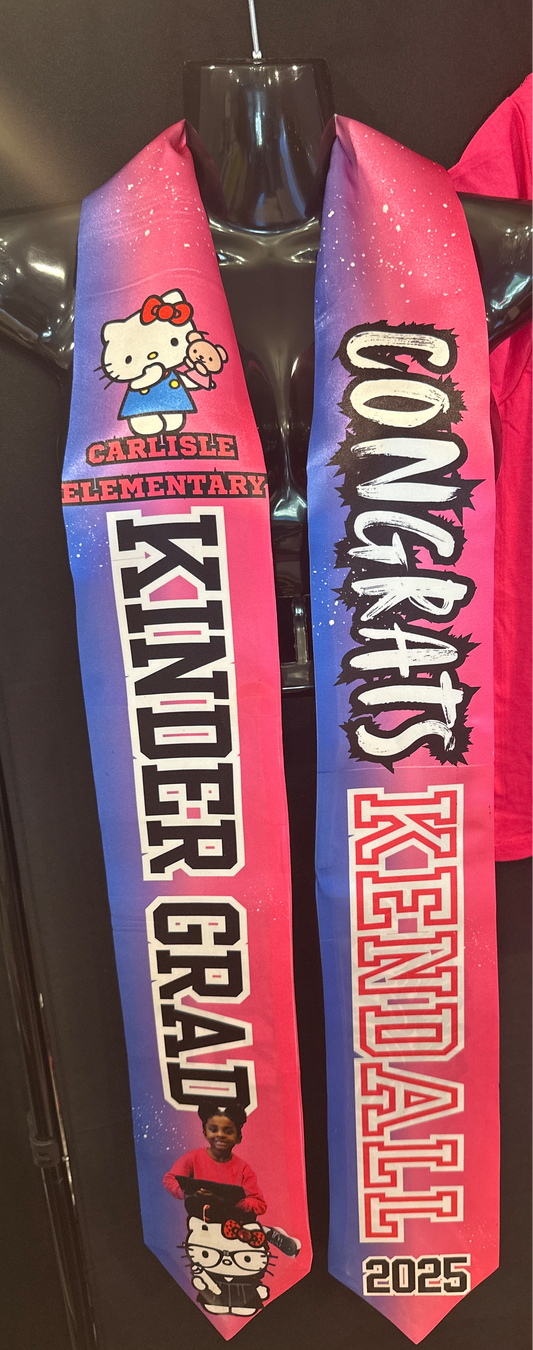 Customized Adult Stole (our templates only)